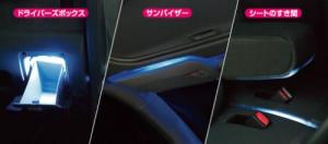 コンパクトですっきり取り付けフラットLED照明 パーツセット