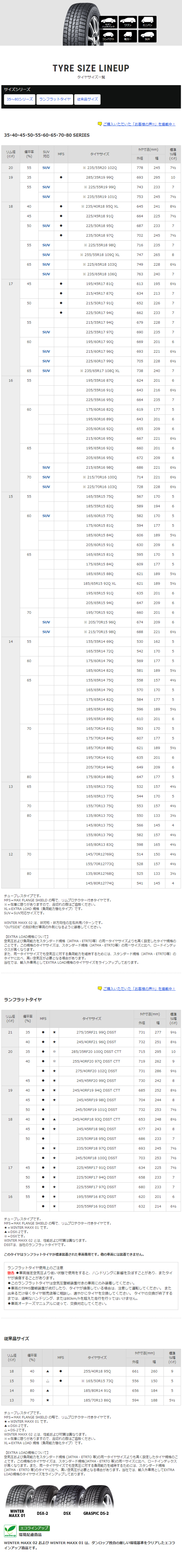 ダンロップ WINTER MAXX 02 245/45RF18  96Q DSST 説明